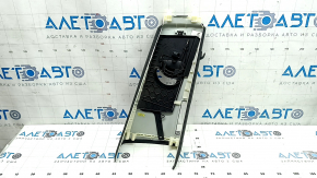 Left center pillar trim, belt, Audi Q8 19-23, black, under the deflector, worn, filed