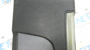 Left center pillar trim, belt, Audi Q8 19-23, black, under the deflector, worn, filed