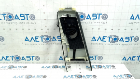 Right center pillar trim, belt, Audi Q8 19-23, black, under the deflector, worn