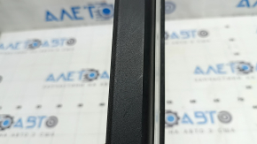 Front left outer door sill plate for Audi Q8 19-26, black with chrome, illuminated