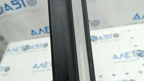 Front left outer door sill plate for Audi Q8 19-26, black with chrome, illuminated
