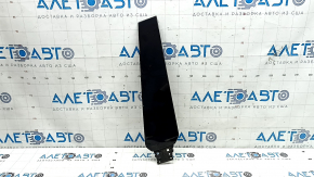 Left outer center pillar trim for Audi Q8 19-26, glossy black, scratches