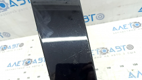 Left outer center pillar trim for Audi Q8 19-26, glossy black, scratches