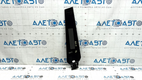 Right outer center pillar trim for Audi Q8 19-26, glossy black, scratches