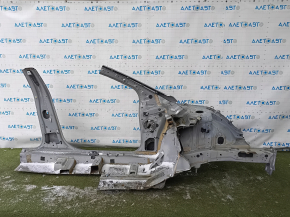 Front left quarter Hyundai Sonata 15-19 graphite on body, bumps