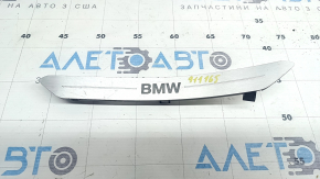 Rear left door sill insert for BMW X5 G05 19-23, chrome, with backlight, scratches