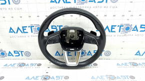 Audi Q8 19-26 black leather steering wheel, unheated, scratches