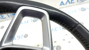 Audi Q8 19-26 black leather steering wheel, unheated, scratches