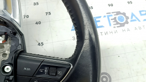 Audi Q8 19-26 black leather steering wheel, unheated, scratches