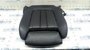BMW X5 G05 19-22 passenger seat cushion upholstery, black leather, heated, Sport, creased, cracked