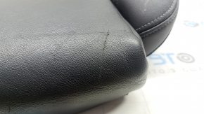 BMW X5 G05 19-22 passenger seat cushion upholstery, black leather, heated, Sport, creased, cracked