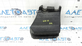 The right rear bumper absorber of the Audi Q8 19-26 is dented.