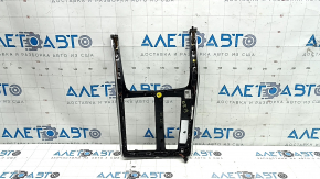 Upper center console trim for Audi Q8 19-26, glossy black with chrome, backlit, scratches