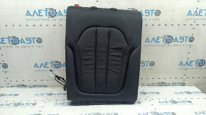 Rear seat backrest, 2nd row, right, BMW X5 G05 19-22, for 2 rows, black SCHWARZ leather, heated, scratches, dents