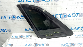 Rear left window, blind glass, Audi Q8 19-20, tinted with chrome molding, in black film