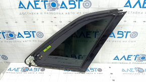 Rear left window, blind glass, Audi Q8 19-20, tinted with chrome molding, in black film