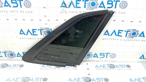 Rear right window, blind glass, Audi Q8 19-20, tinted with chrome molding, in black film