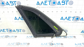 Rear right window, blind glass, Audi Q8 19-20, tinted with chrome molding, in black film