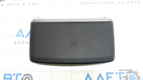 Audi Q8 19-26 center console trim, black leather with chrome, broken mount