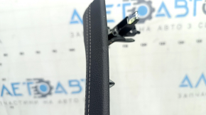 Upper left side center console trim for BMW X5 G05 19-22, black leather, needs cleaning, dented
