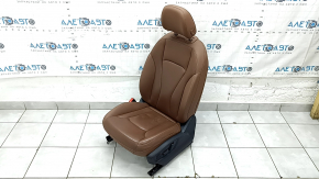 Driver's seat for Audi Q8 19-23 with airbag, with headrest, electric, heated and ventilated, with lumbar support, brown leather, scratches, dented