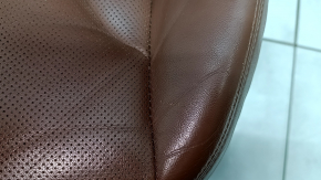 Driver's seat for Audi Q8 19-23 with airbag, with headrest, electric, heated and ventilated, with lumbar support, brown leather, scratches, dented
