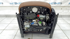Driver's seat for Audi Q8 19-23 with airbag, with headrest, electric, heated and ventilated, with lumbar support, brown leather, scratches, dented