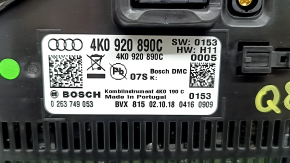 Audi Q8 19-20 88k instrument cluster, scratches