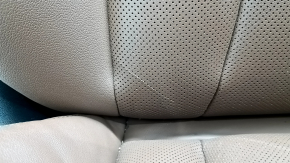 Audi Q8 19-23 passenger seat with airbag, headrest, electric, heated and ventilated, with lumbar support, brown leather, scratched