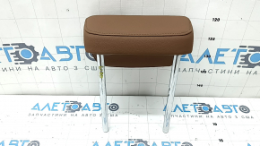 Rear center headrest, 2nd row, Audi Q8 19-26, brown leather