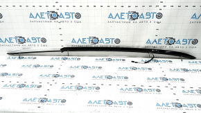 Left longitudinal roof rail for Audi Q8 19-26, chrome, in black film, scratches