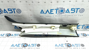 Audi Q8 19-22 black front pillar trim, left upper, worn, under the speaker