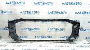 Audi Q8 19-23 black LC9X radiator grille frame, broken fasteners, bumpers