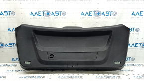 The lower trim of the Audi Q8 19-26 black trunk door without a curtain on the glass, scratches