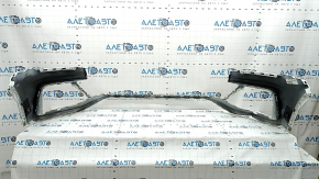 Bare front bumper for Audi Q8 19-23 with Park Assist, without plug, white, pressed, cracks, scratches, broken fasteners