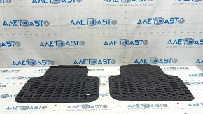 Set of 2 front floor mats for Audi Q8 19-26, black rubber
