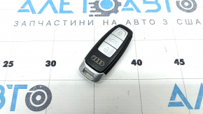 Audi Q8 19-26 key, 4 buttons, matte black with matte chrome, scratches, nicks
