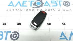 Audi Q8 19-26 key, 4 buttons, matte black with matte chrome, scratches, nicks