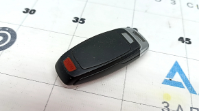 Audi Q8 19-26 key, 4 buttons, matte black with matte chrome, scratches, nicks
