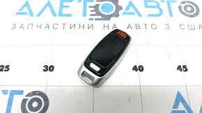 Audi Q8 19-26 key, 4 buttons, glossy black, worn, nicks, scratches
