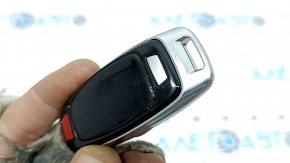 Audi Q8 19-26 key, 4 buttons, glossy black, worn, nicks, scratches