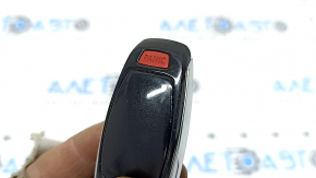 Audi Q8 19-26 key, 4 buttons, glossy black, worn, nicks, scratches