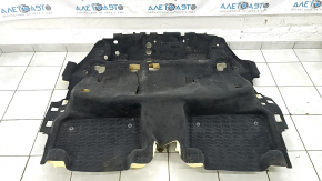 Black rear floor covering for Audi Q8 19-26, dry-cleanable