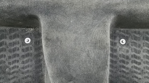 Black rear floor covering for Audi Q8 19-26, dry-cleanable