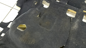 Black rear floor covering for Audi Q8 19-26, dry-cleanable