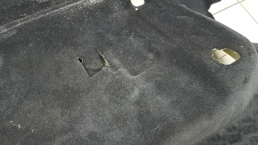 Black rear floor covering for Audi Q8 19-26, dry-cleanable