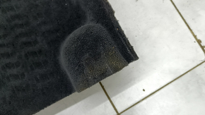Black rear floor covering for Audi Q8 19-26, dry-cleanable