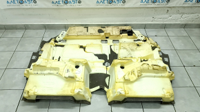 Black rear floor covering for Audi Q8 19-26, dry-cleanable