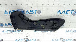 Subaru Forester 19-24 SK driver's seat control cover is black, with cracks in the fasteners.