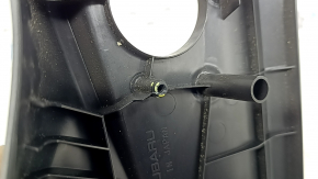 Subaru Forester 19-24 SK driver's seat control cover is black, with cracks in the fasteners.